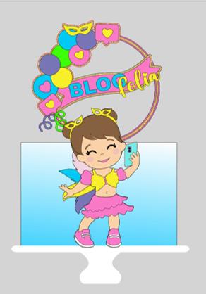 Topo de bolo carnaval