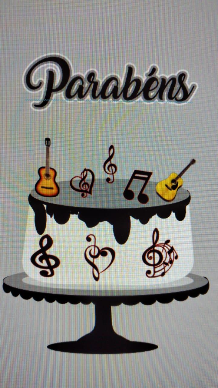 Arquivo de corte Topo de bolo Violão