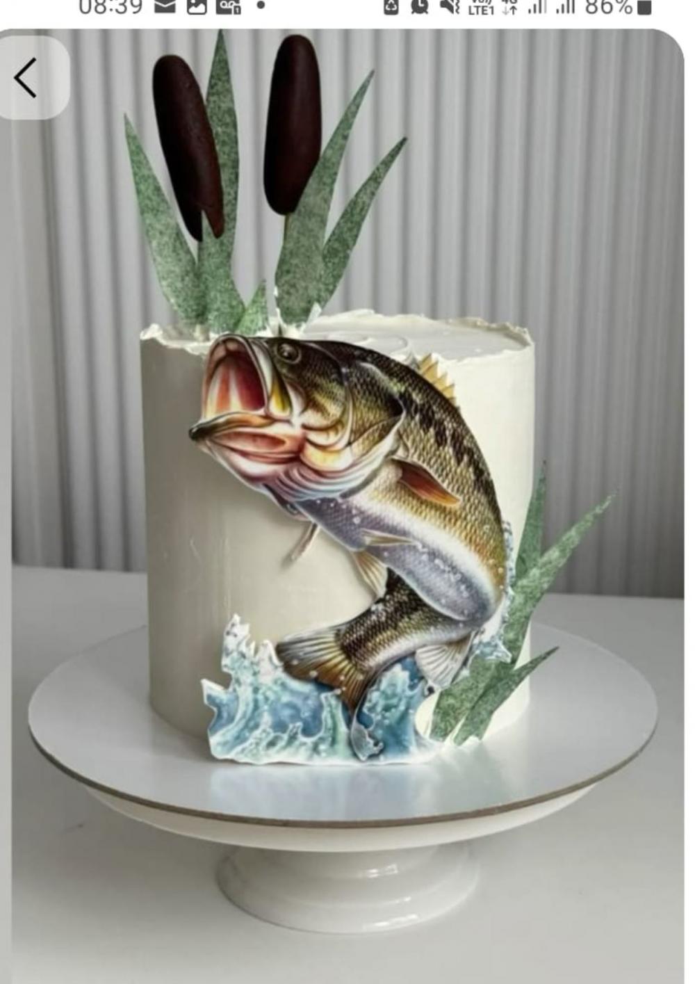 Arquivo de Corte Topo de Bolo Pescaria