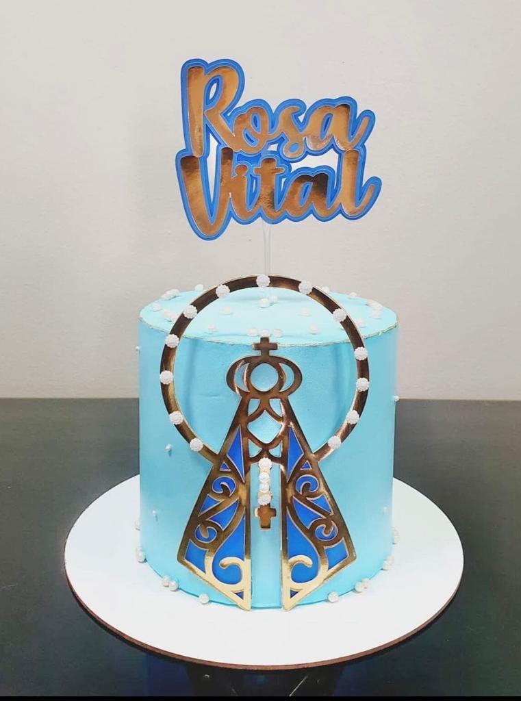 Arquivo de corte Topo de bolo Nossa Senhora aparecida