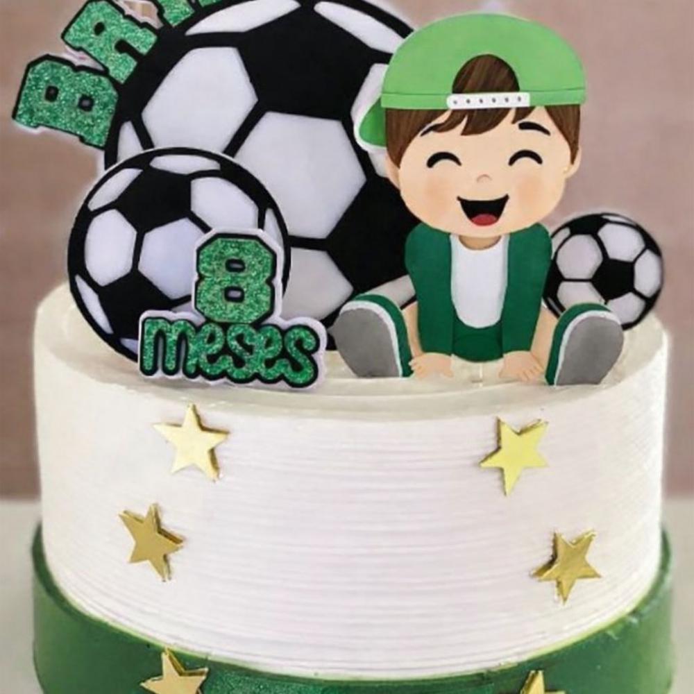 Topo de bolo Futebol