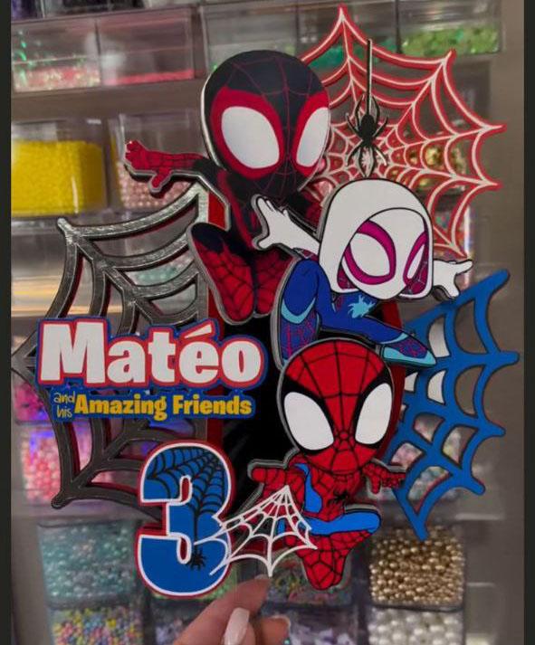 Arquivo de corte topo de bolo Spidey