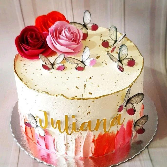 Topo de bolo Borboletas