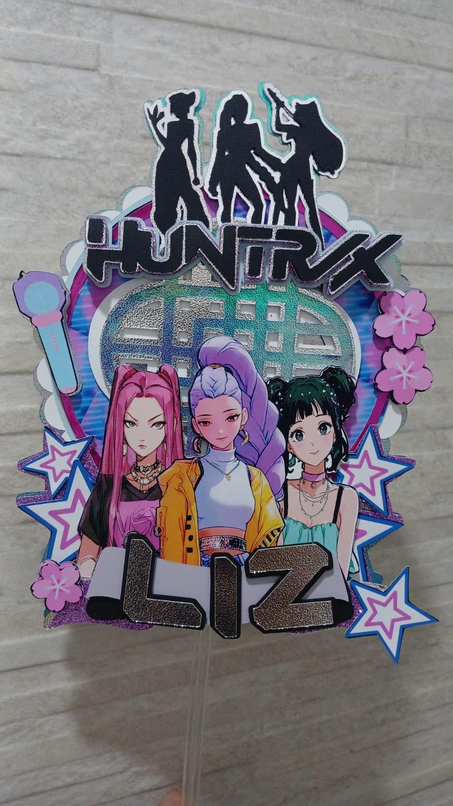 Topo de Bolo KPOP Demon Hunters