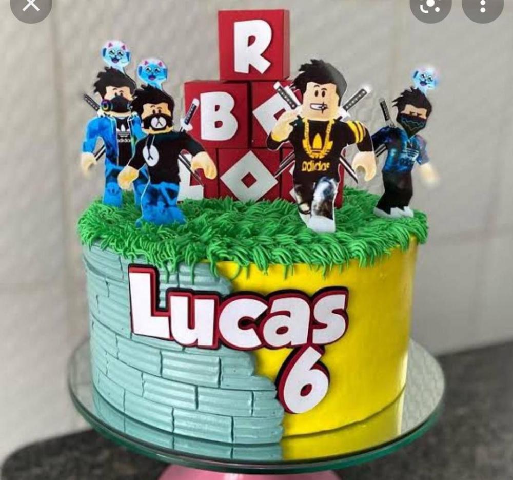 Topo de bolo Roblox