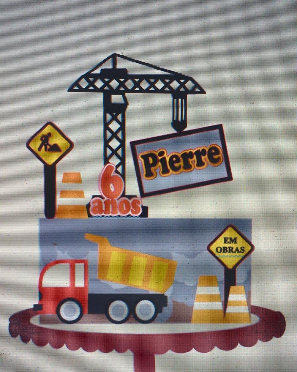 Arquivo de corte topo de bolo Construção