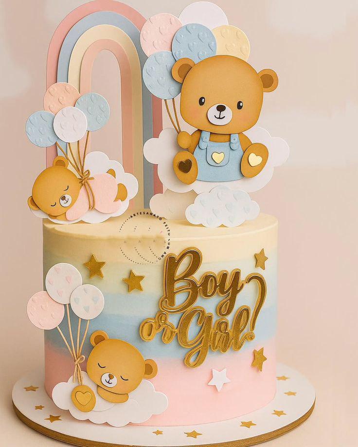 Arquivo de corte topo de bolo Chá Revelação