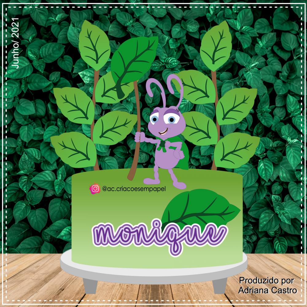 Arquivo de corte Topo de Bolo Vida de inseto