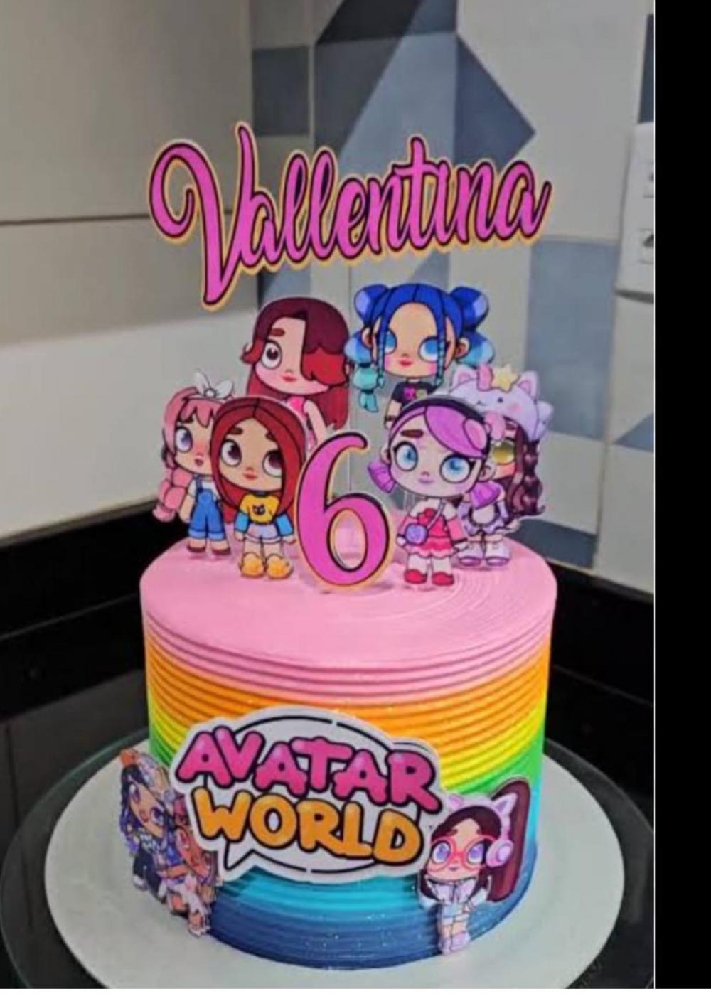 Arquivo de corte Topo de Bolo Avatar World