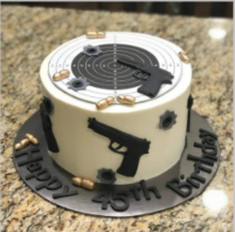 Arquivo de corte topo de bolo Tiro ao alvo