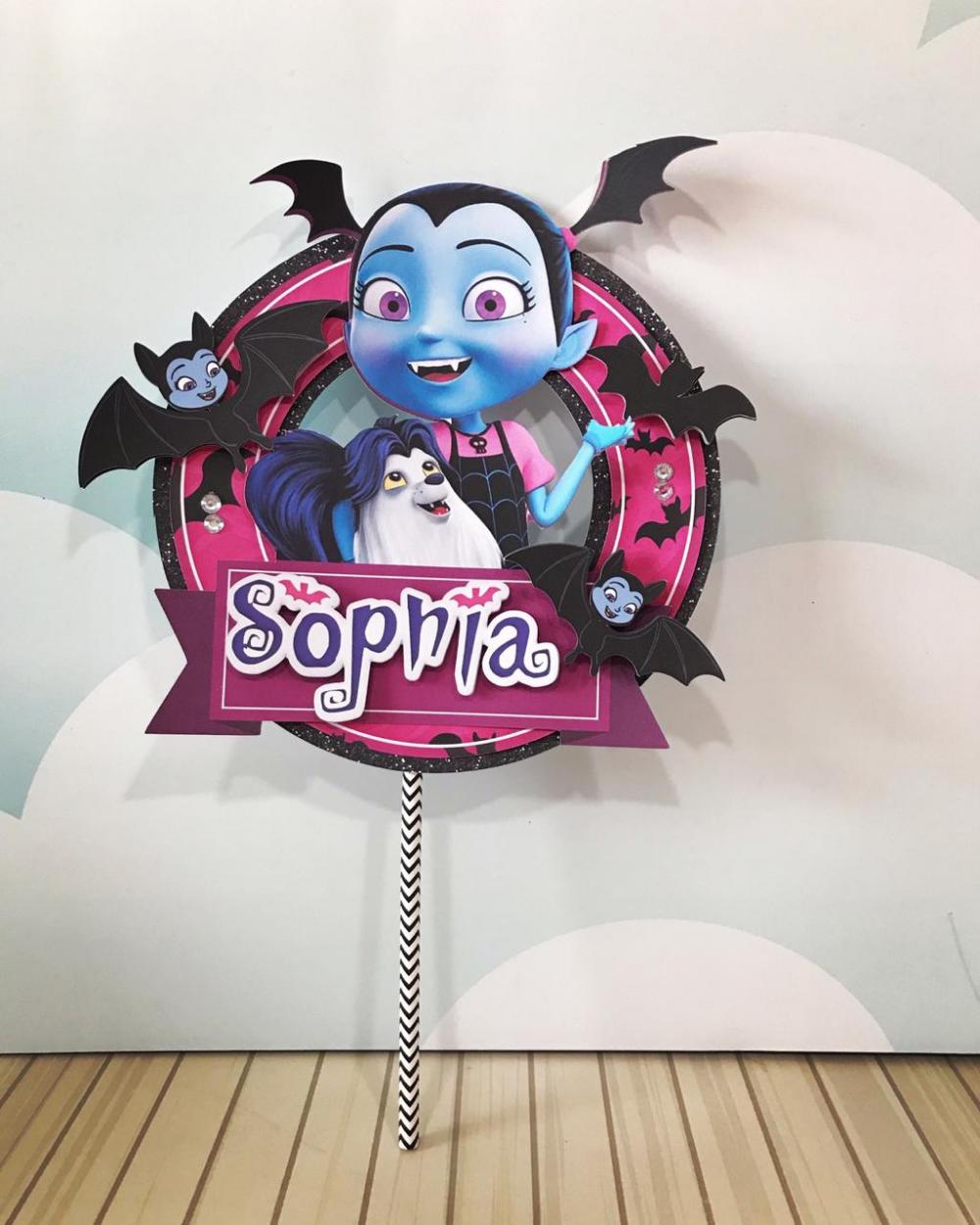 Arquivo de corte topo de bolo Vampirina