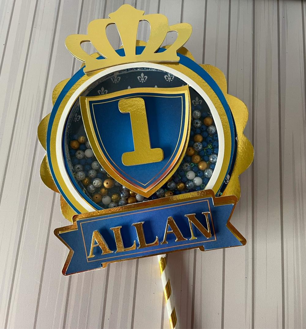 Arquivo de corte topo de bolo Realeza