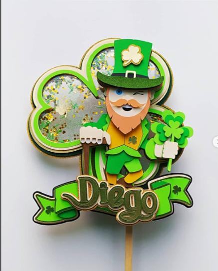 Arquivo de corte topo de bolo San Patricio