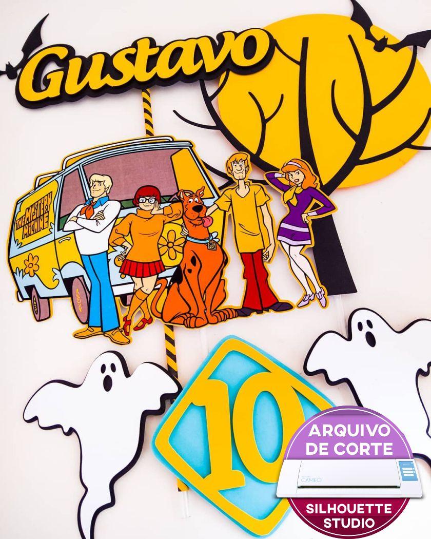 Arquivo de corte topo de bolo Scooby doo