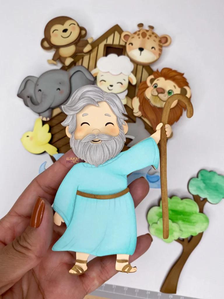 Arquivo de corte topo de bolo Arca de Noé