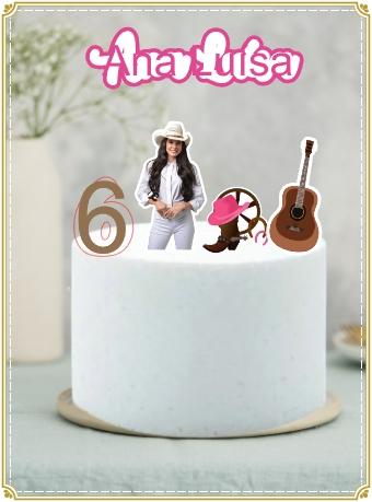 Arquivo de corte Topo de bolo Ana Castela