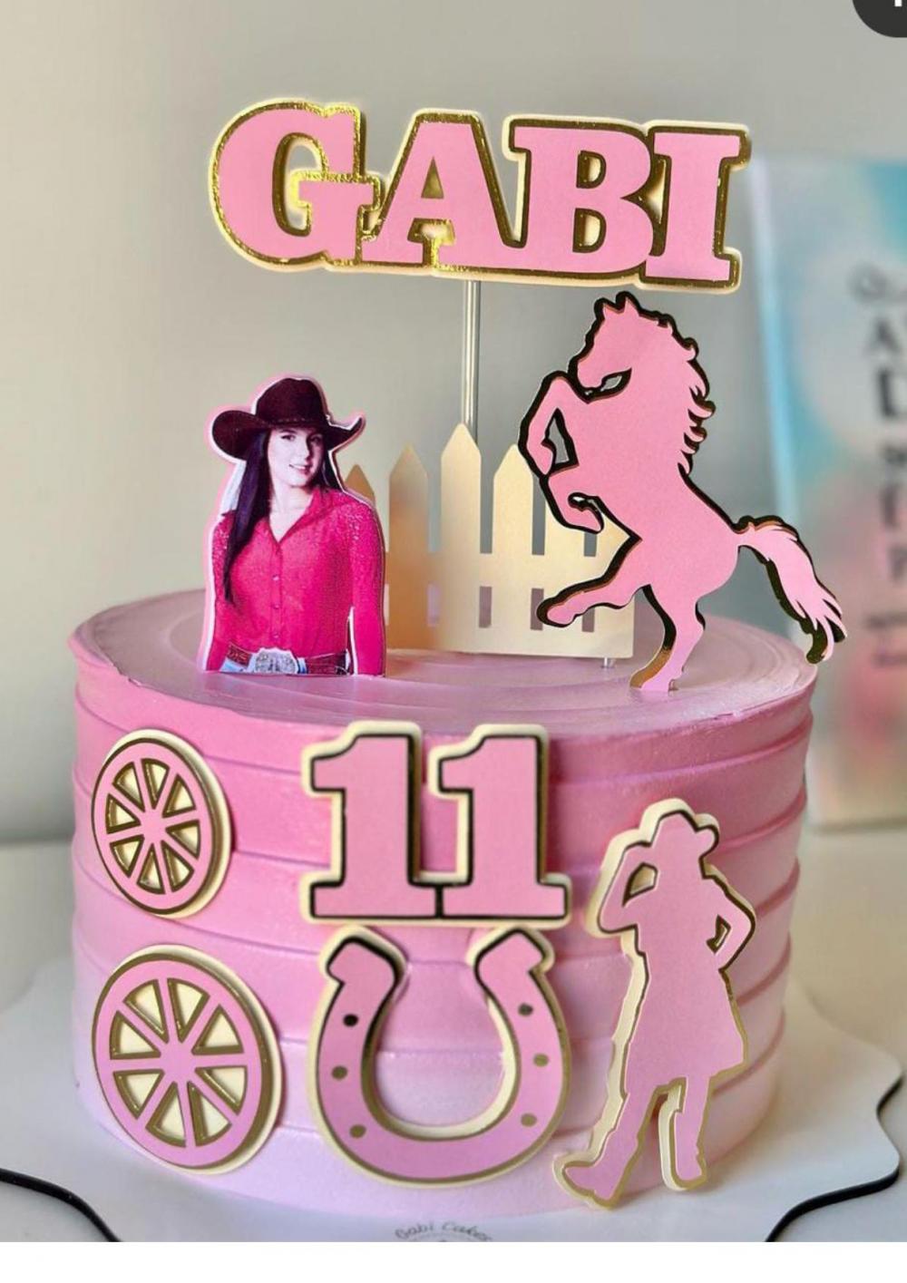 Arquivo de corte Topo de bolo Ana Castela