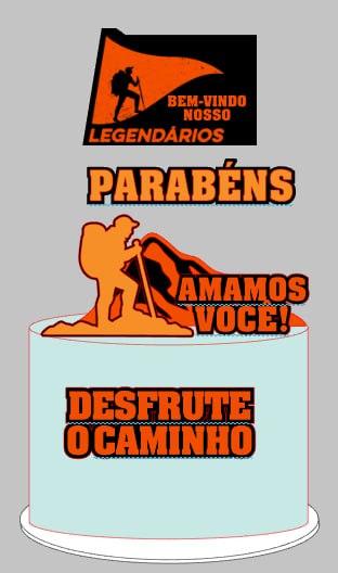 Arquivo de corte topo de bolo Legendários