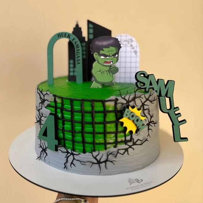 Arquivo de corte topo de bolo Hulk