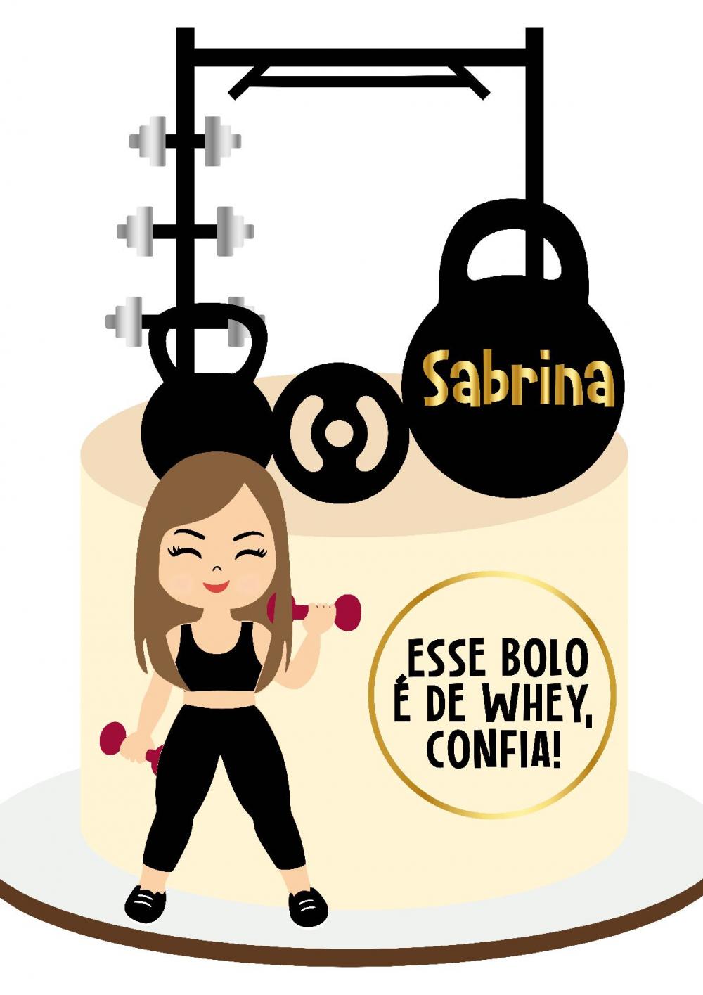 Arquivo de corte topo de bolo Academia