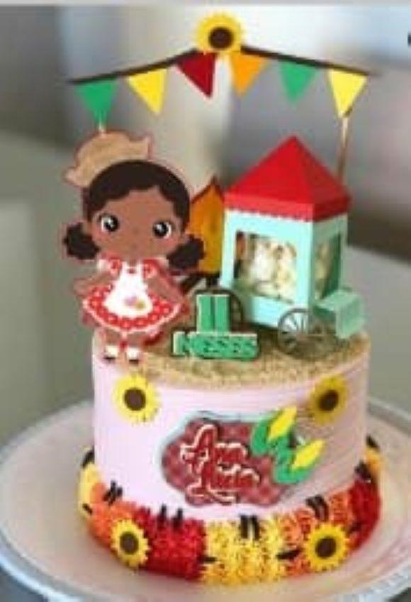 Arquivo de corte topo de bolo arraiá