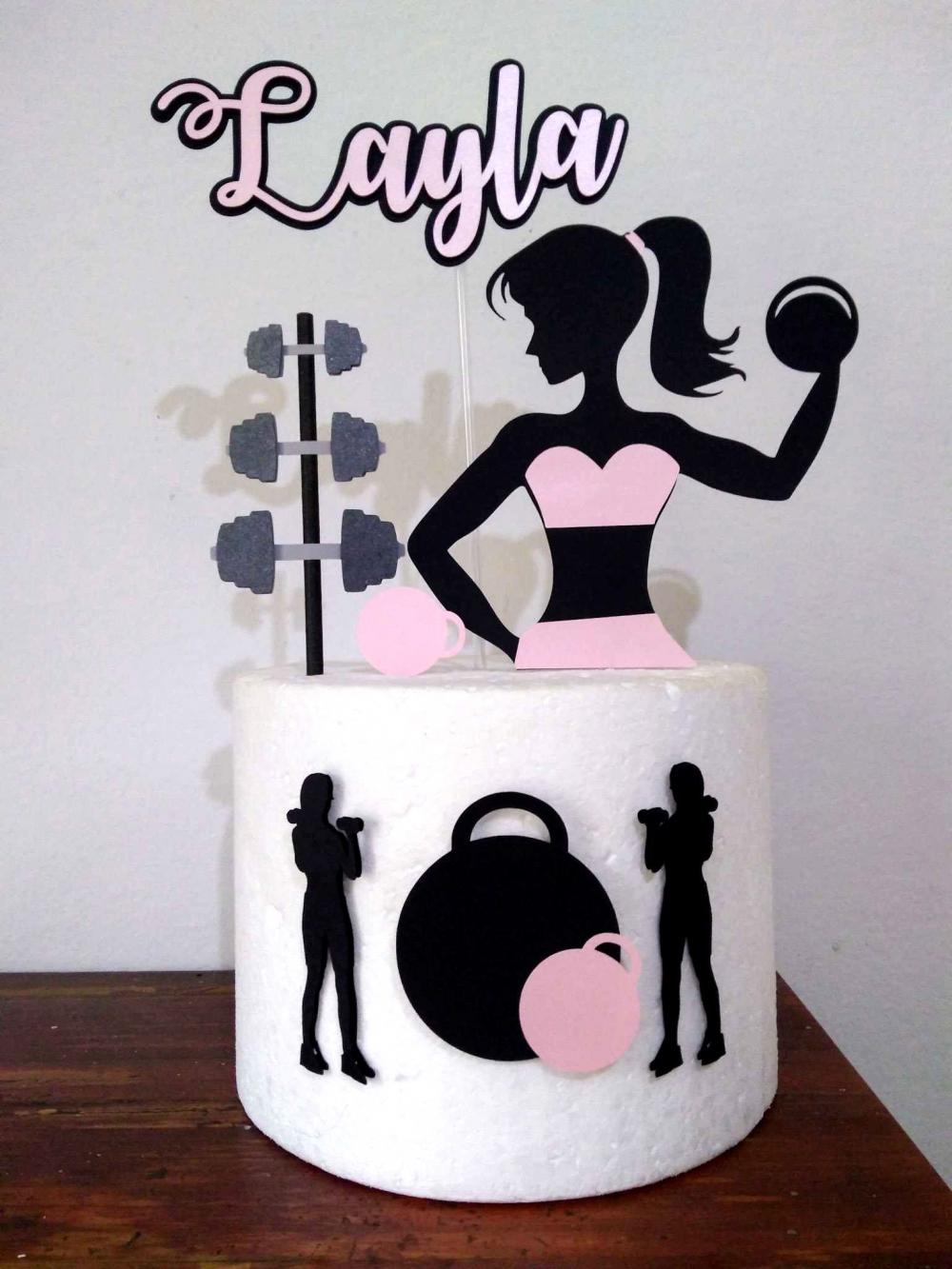 Arquivo de corte topo de bolo Academia