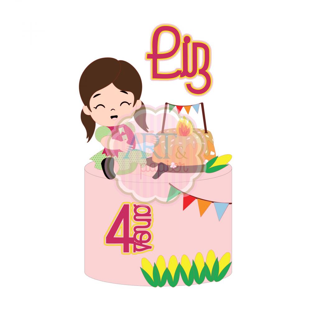 Arquivo de corte topo de bolo arraiá