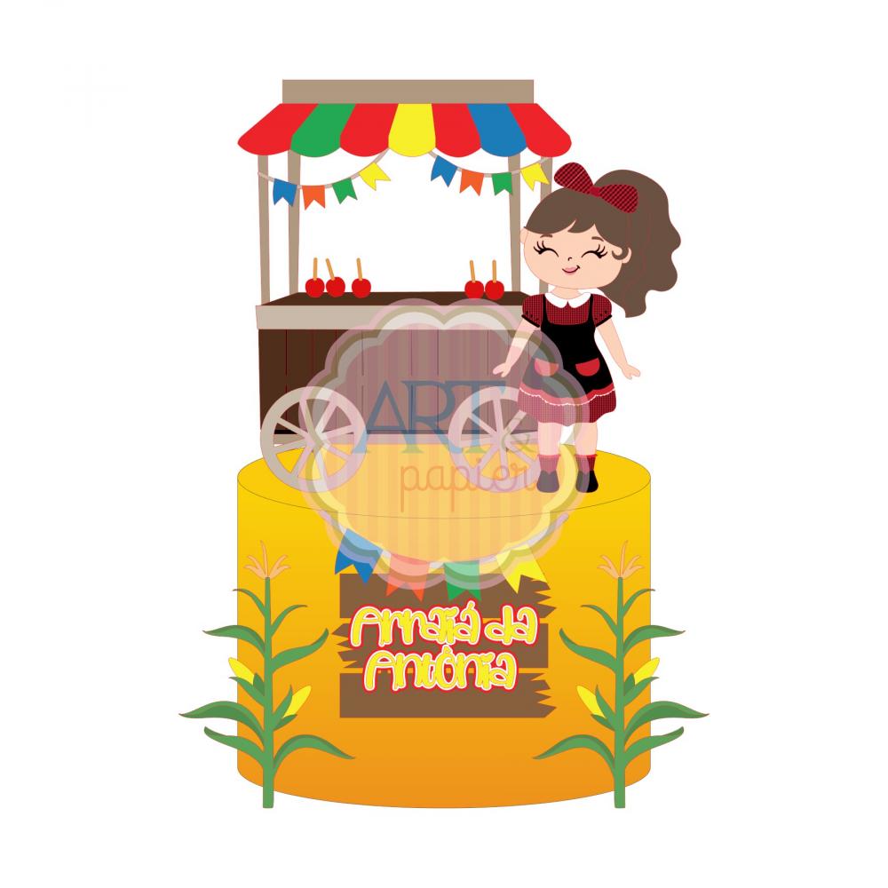 Arquivo de corte topo de bolo arraiá