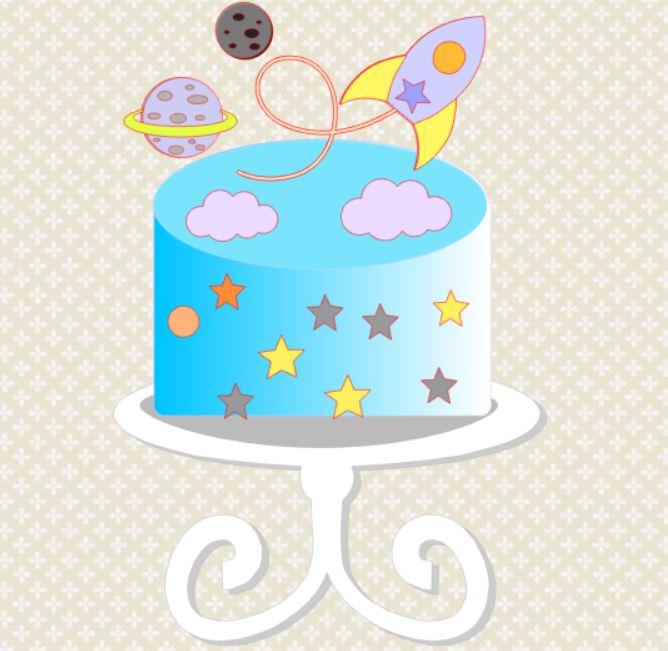 Arquivo de corte topo de bolo Astronauta