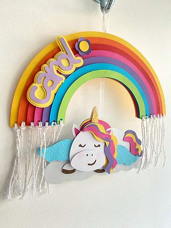 Arquivo de corte topo de bolo arco iris