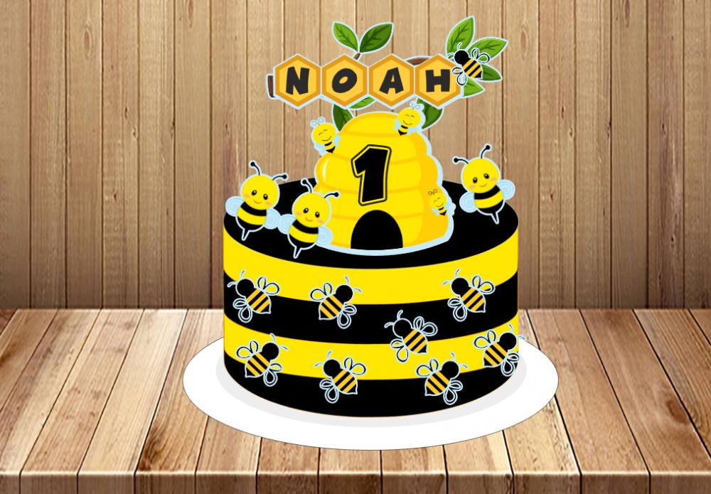 Arquivo de corte topo de bolo Abelhinha