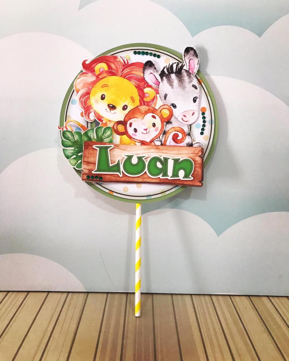 Arquivo de corte topo de bolo Safari