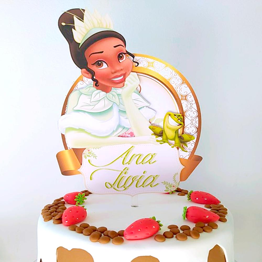 Arquivo de corte topo de bolo Princesa Tiana