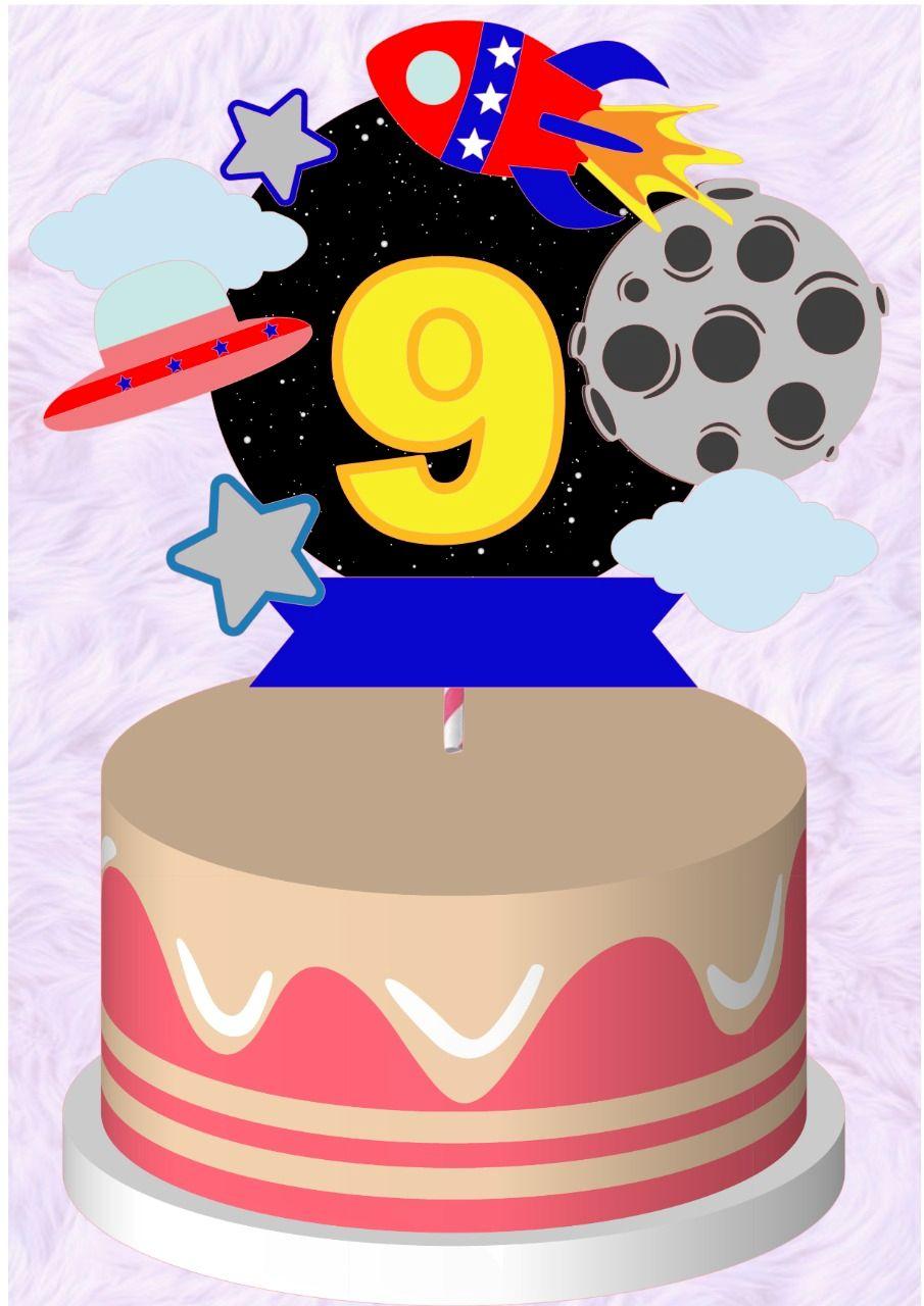 Arquivo de corte topo de bolo Astronauta