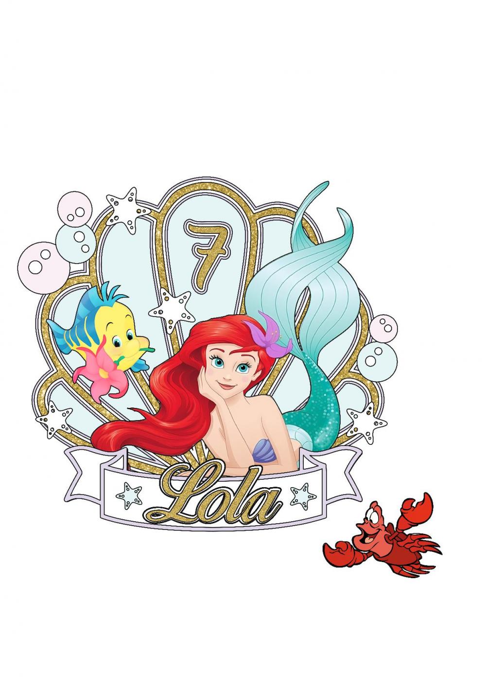 Arquivo de corte topo de bolo ariel