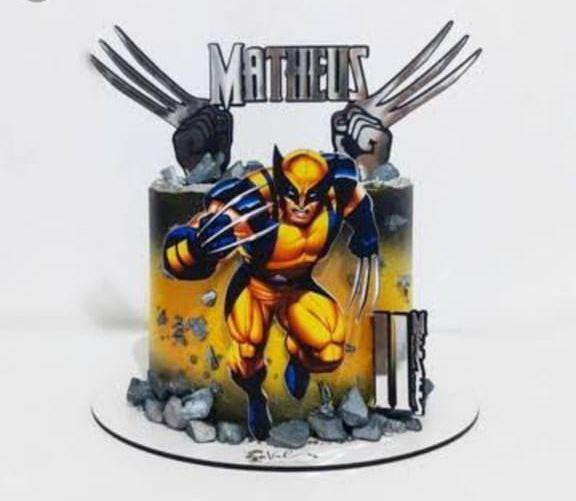 Arquivo de corte topo de bolo Wolverine