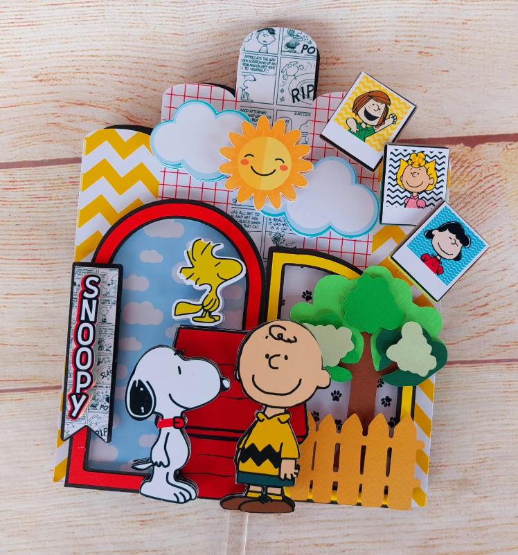 Arquivo de corte Topo de bolo Snoopy