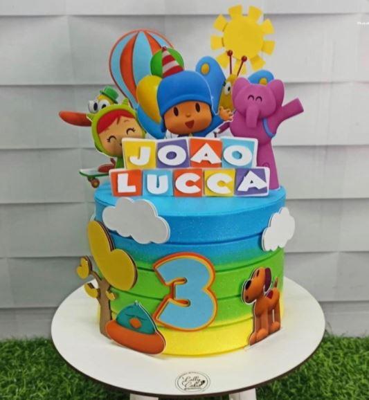 Arquivo de corte topo de bolo Pocoyo