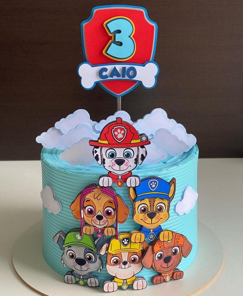 Arquivo de Corte Topo de Bolo Patrulha Canina