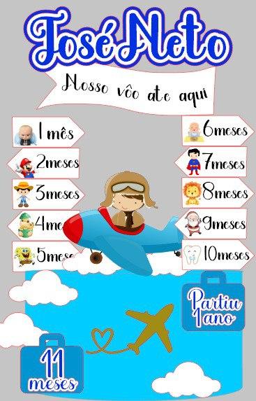 Arquivo de corte Topo de bolo aviador