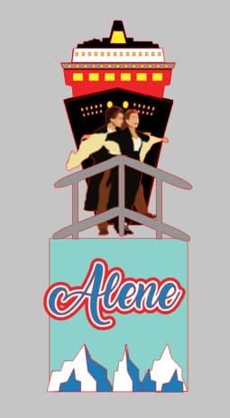 Arquivo de corte topo de bolo Titanic