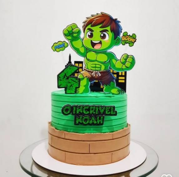 Arquivo de corte topo de bolo Hulk