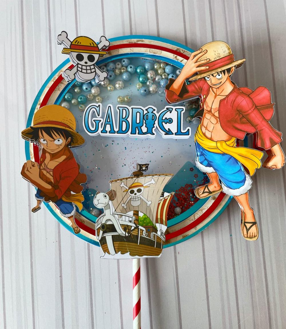 Arquivo de corte topo de bolo One Piece