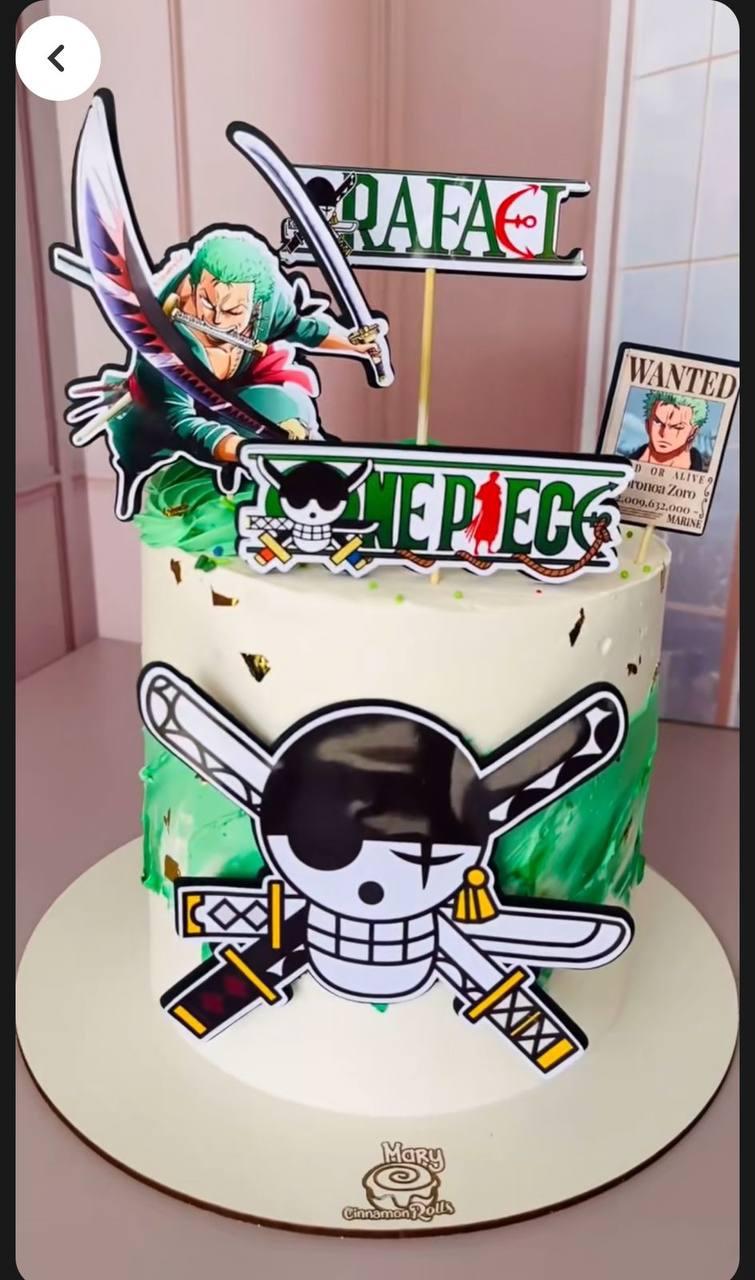 Arquivo de corte topo de bolo One Piece