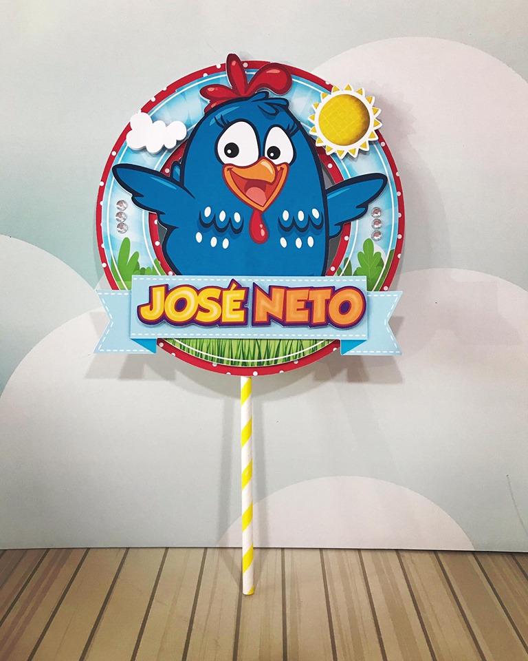 Arquivo de corte topo de bolo Galinha Pintadinha