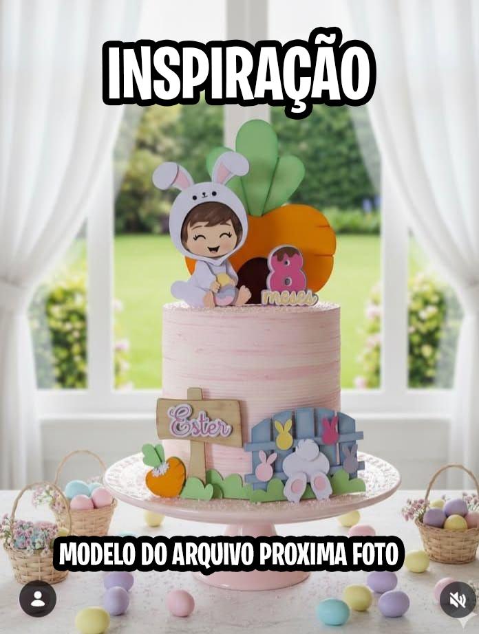 Arquivo de Corte Topo de Bolo Pascoa