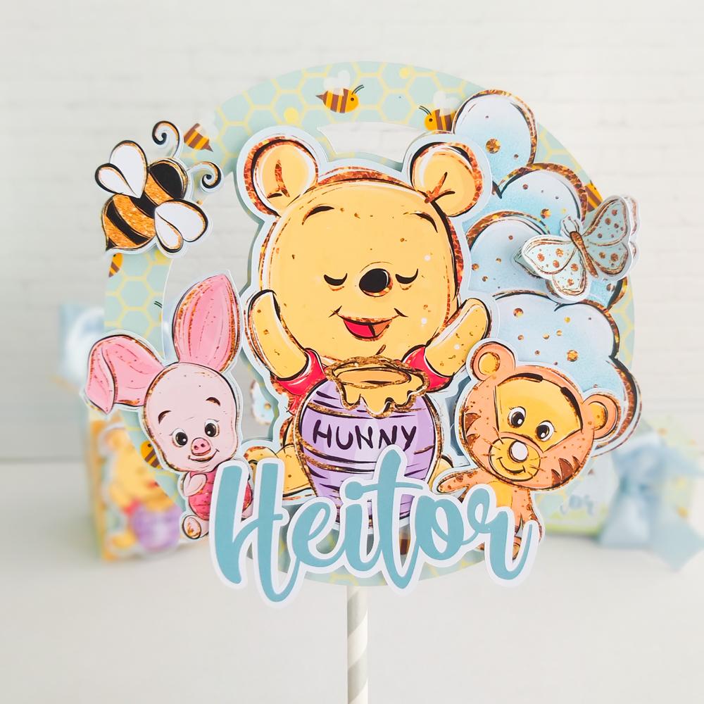 Arquivo de corte topo de bolo Ursinho Pooh