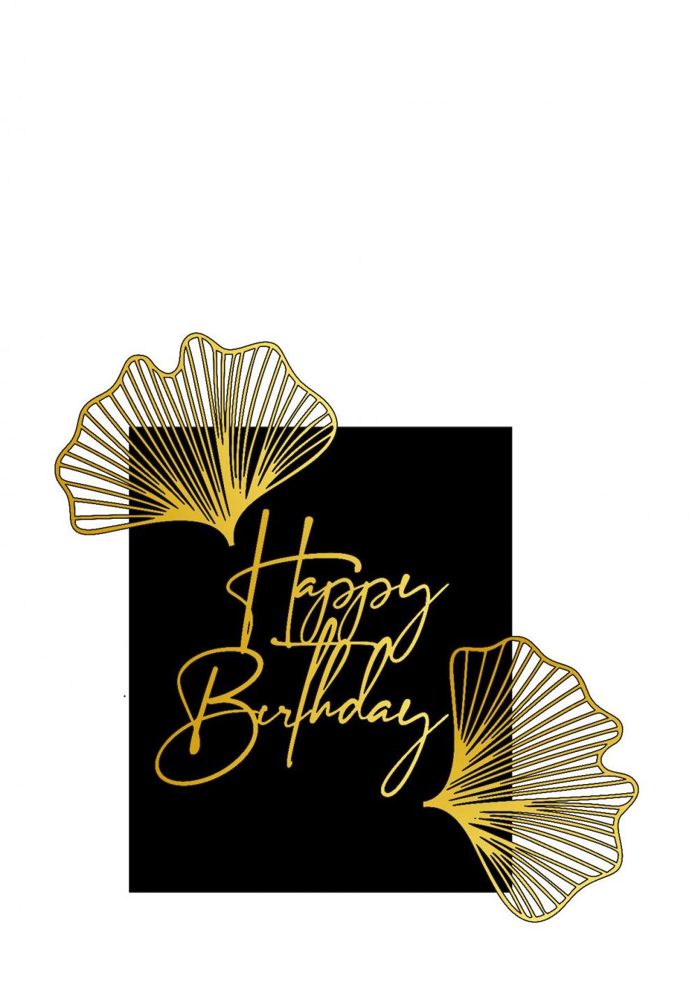 Arquivo de corte topo de Happy Birthday