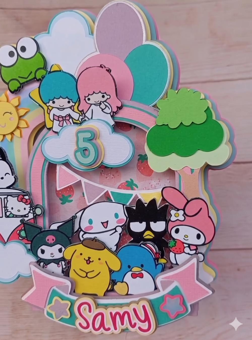 Arquivo de corte topo de bolo hello kitty