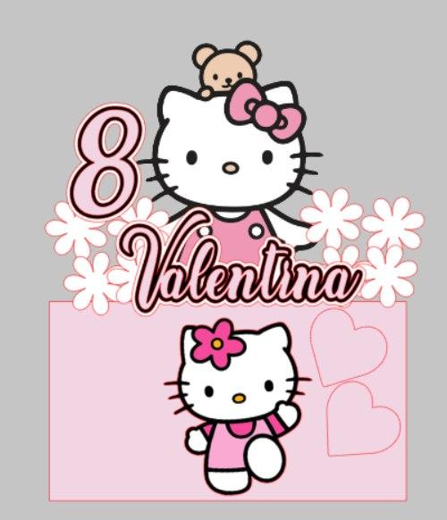 Arquivo de corte topo de bolo hello kitty